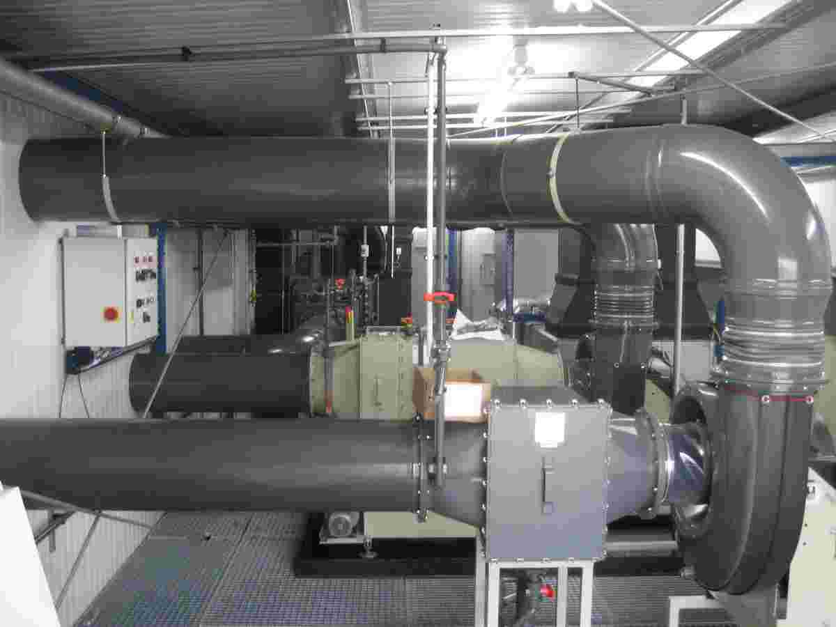 Kunststofflufttechnik, Abluftanlagen, Abluftförderung