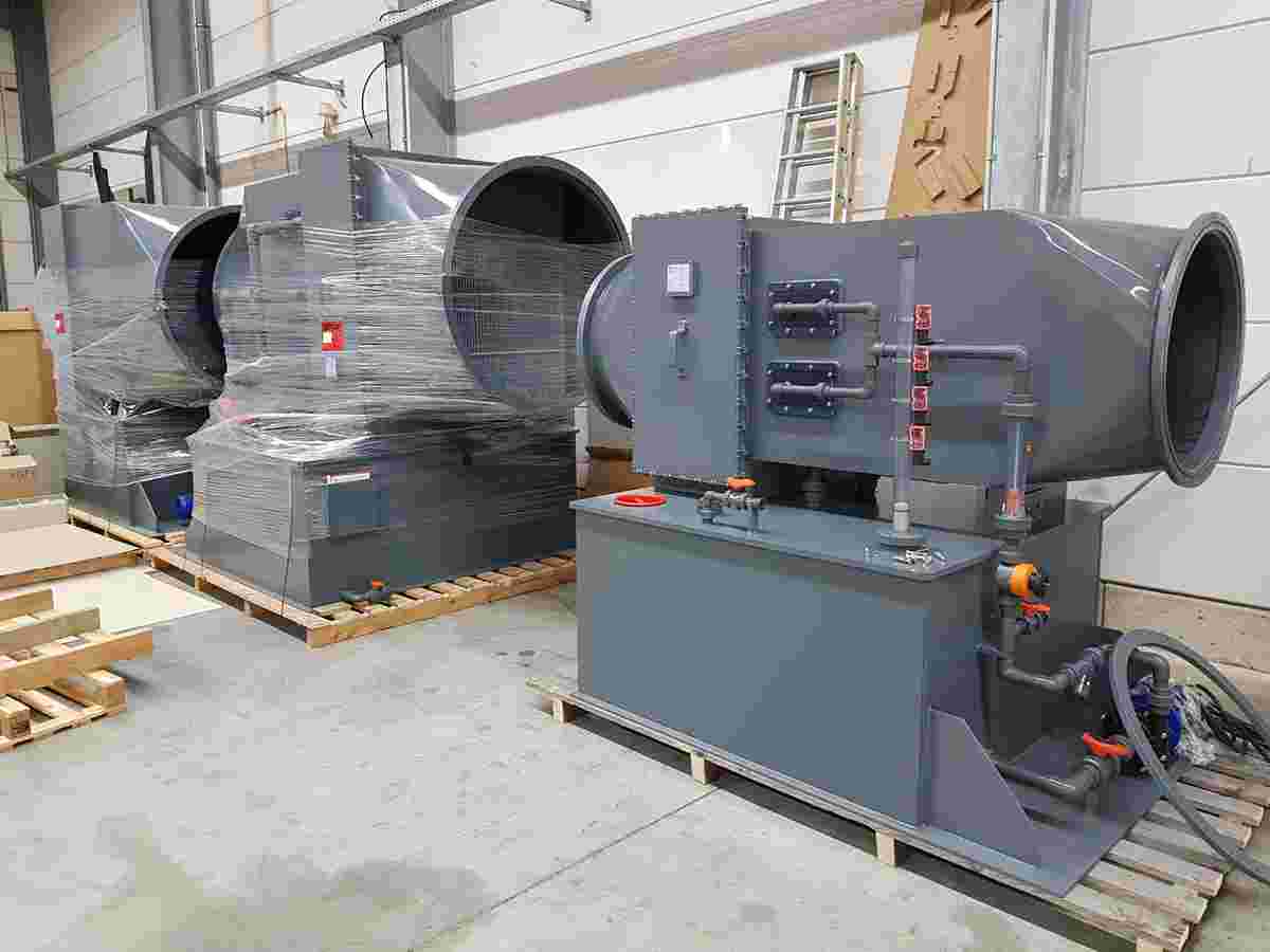 Chromsäurewäscher, Abluftanlagen Galvanik