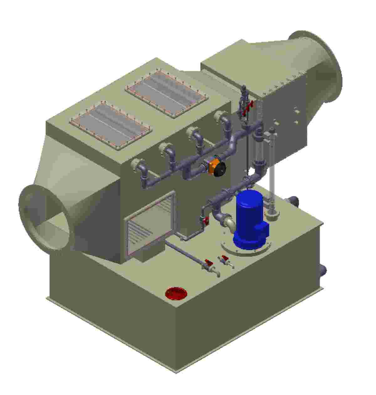 Kunststofflufttechnik, Abluftanlagen - Abluftwäscher, Gaswäscher